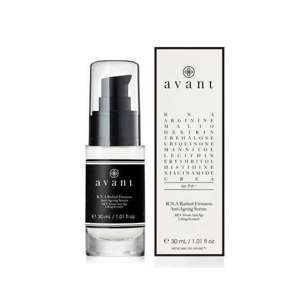 Avant Skincare R.N.A Radical Firmness Anti-Ageing Serum and packaging 