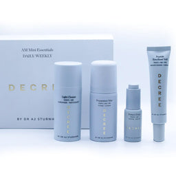 Decree AM Mini Essentials collection and packaging