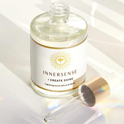 closeup of Innersense I Create Shine bottle